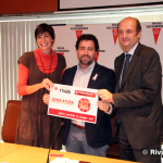 Clara Ruiz, Pedro del Cura y Alfonso Cabezas, durante la presentación de la campaña (Foto Rivas Actual)