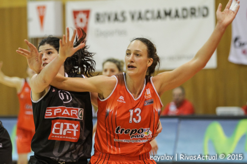Inés Ajanovic realizó un excelente último partido en las filas de Rivas Ecópolis (Foto: Enrique Ayala)