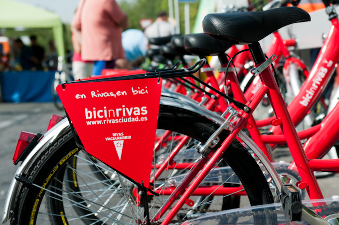 Identificador en las bicis de alquiler municipal (Foto: Mihai Petre)