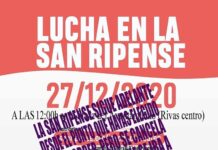 Desconvocada la ‘salida masiva’ de la San Ripense en apoyo a la sanidad y educación pública