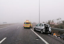 Los bancos de niebla causan un accidente con tres heridos en la A3