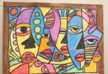 La exposición ‘Miradas’ ofrece 18 cuadros realizados por personas con discapacidad intelectual