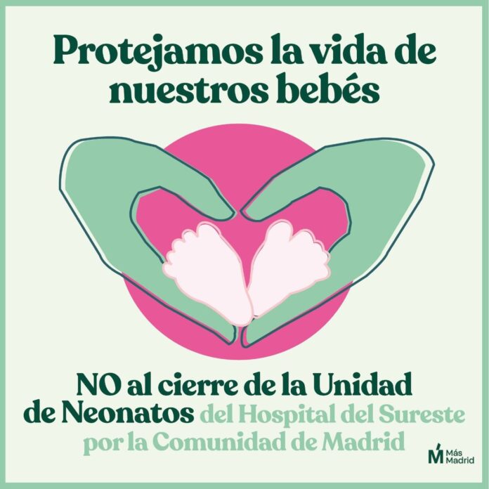 MasMadrid peticion reapertura neonatos Hospital Sureste