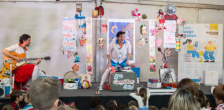 En ia imagen, un momento de una actuación infantil en la Feria del Libre de 2019. Foto: Kike Ayala (Rivas Actual).
