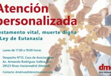 Derecho a Morir Dignamente crea en Rivas un servicio gratuito para solucionar dudas sobre el Testamento Vital