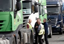 El sindicato Co.bas Rivas acusa al Gobierno central de «criminalizar» la huelga de transportistas