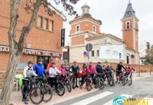 Un grupo ciclista, en su mayoría ripenses, hacen el Camino de Uclés en bicicleta