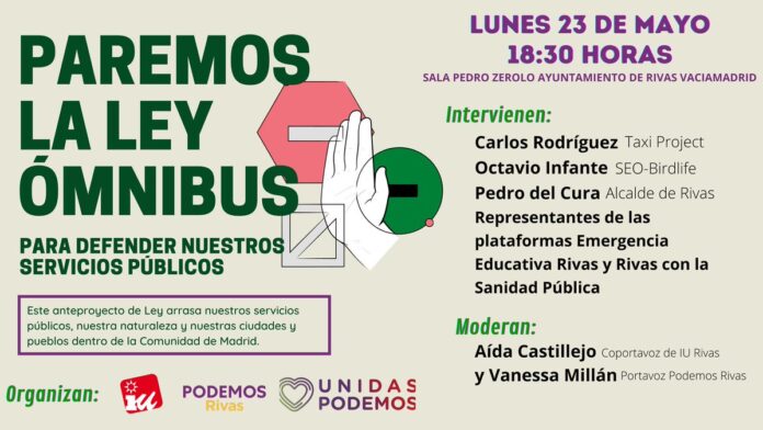 Acto Ley Omnibus IU-Podemos Rivas