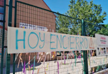 Más de 400 personas participaron en el encierro por la educación pública del pasado viernes