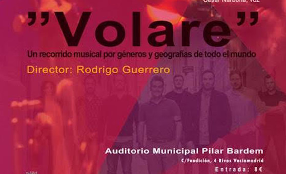 Cartel concierto Coro Rivas corte