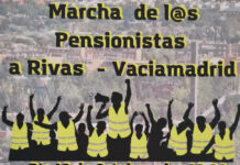 Asociaciones de pensionistas llaman a una marcha en Rivas el día 13 y a la manifestación central de Madrid el día 15