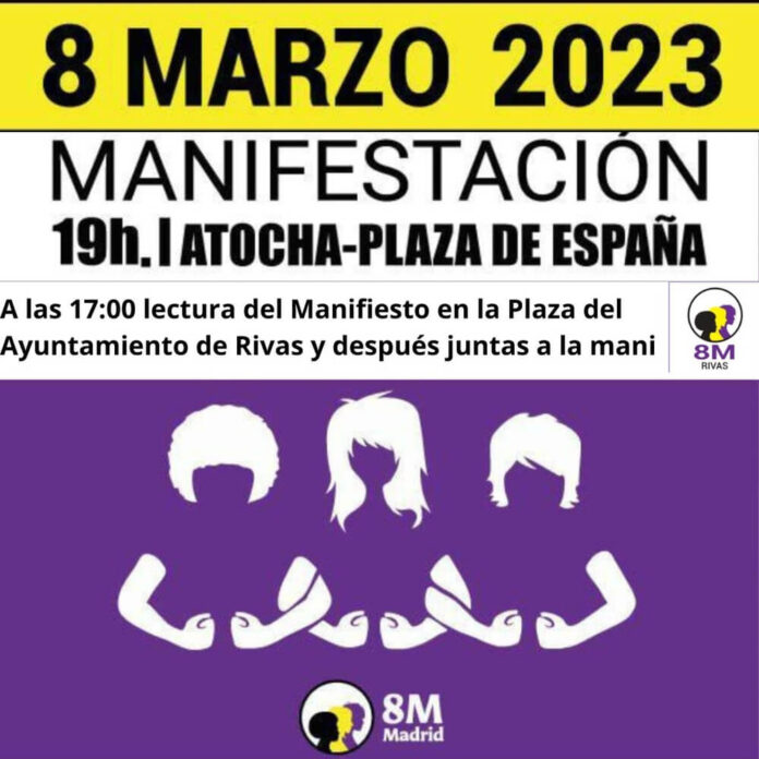 Cartel convocatoria manifiesto Asamblea 8M