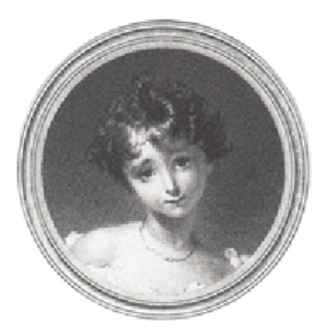 Un grabado con un retrato de Lovelace cuando era niña.
