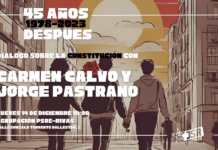 Juventudes Socialistas de Rivas hará un acto sobre el 45º aniversario de la Constitución, con presencia de Carmen Calvo