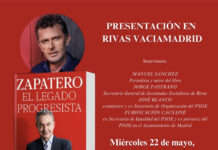 Mañana se presenta en Rivas el libro ‘Zapatero. El legado progresista’, del periodista Manuel Sánchez