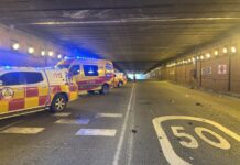 Un accidente mantiene el túnel de Conde de Casal cortado al tráfico