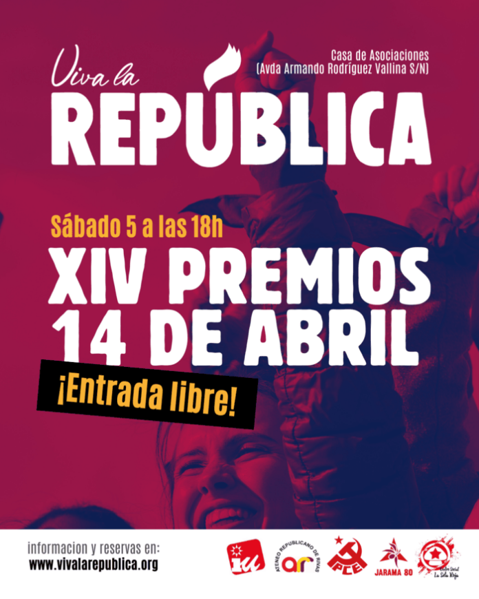 Cartel Premios 14 Abril 2025