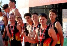 Los equipos femenino y masculino de Diablillos, segundos en el Campeonato de España de triatlón