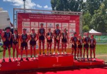 Diablillos, primeros en el Campeonato de España de triatlón por relevos/parejas