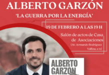 Alberto Garzón presentará en Rivas su libro ‘La guerra por la energía. Poder, imperios y crisis económica’