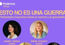 Podemos presentará en Rivas el libro ‘Esto no es una guerra’, de Isa Serra e Irene Zugasti