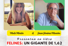 Maite Martín y Juan Jiménez presentan en Rivas el libro ‘Felines: un gigante de 1,62’, invitados por el Ateneo Republicano