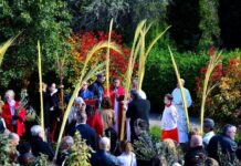 La comunidad católica de Rivas celebró el Domingo de Ramos
