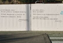 Varios sindicatos de UGT rechazan el borrado, por parte del PP de Rivas, del mural por la sanidad pública