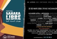 El Festival Sahara Libre recalará el 23 de mayo en Rivas con la celebración del 50º aniversario de la proclamación de la RASD