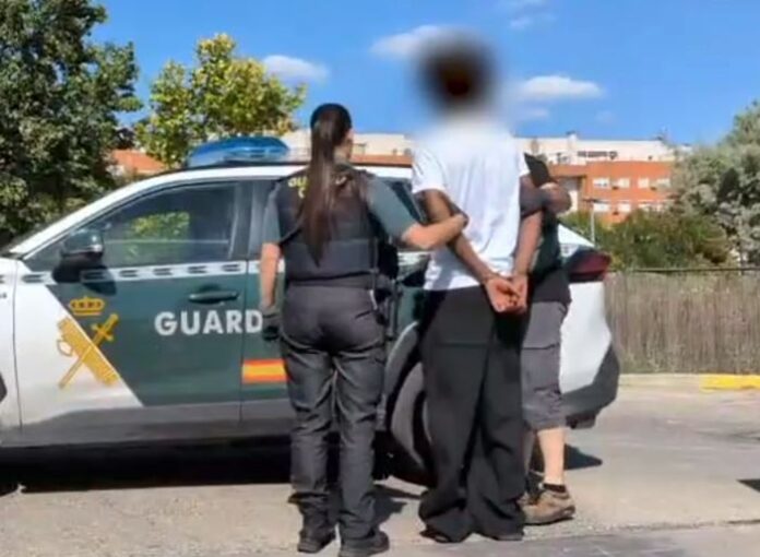 detencion guardia civil atracador en Rivas