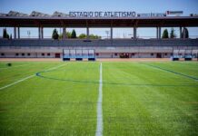 Renovado el césped del campo de fútbol del Cerro del Telégrafo, que estará disponible a partir del 14 de agosto