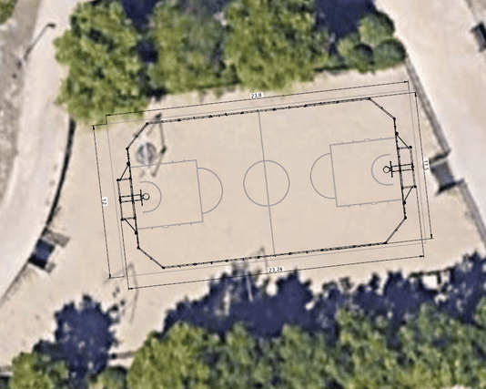 Comienzan las obras de una nueva pista polideportiva en el parque Rafael Canogar