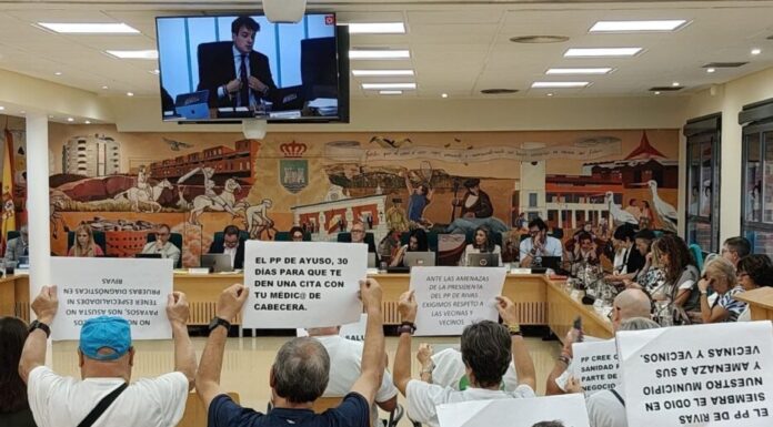 La Plataforma Rivas con la Sanidad Pública reclama mejoras en los servicios sanitarios durante el Pleno