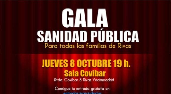 Rivas con la Sanidad Pública programa para el 8 de octubre su Gala por la sanidad