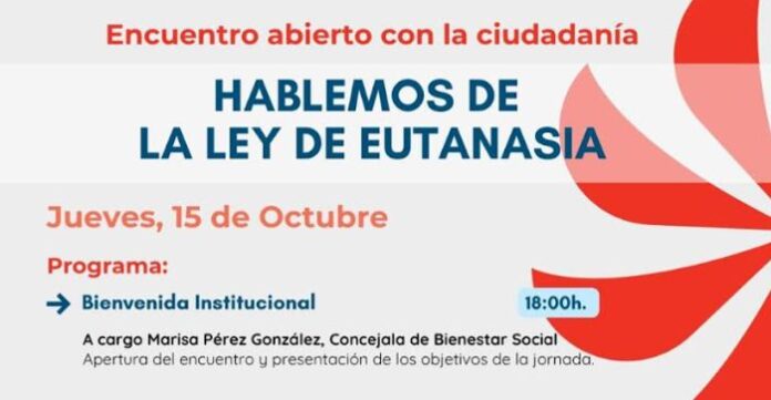Cartel charla eutanasia