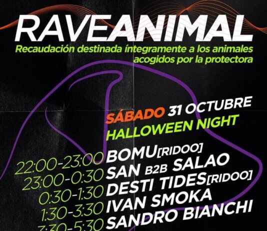 Raveanimal organiza una fiesta ‘rave’ con la taquilla destinada íntegramente a la protectora Rivanimal
