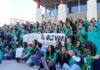 La huelga indefinida de la educación pública arranca con una concentración de 200 docentes en Rivas