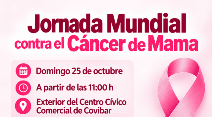 Covibar y la junta local de la AECC organizan una jornada de deporte y sensibilización frente al cáncer de mama